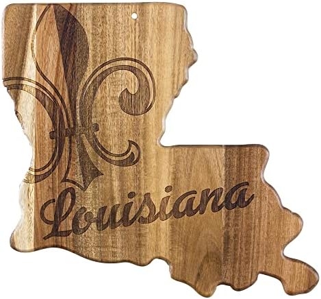 Totally Bamboo Rock & Branch Origins Series Alabama State Shaped Cutting Board and Charcuterie Serving Tray, Includes Hang Tie for Wall Display Totally Bamboo