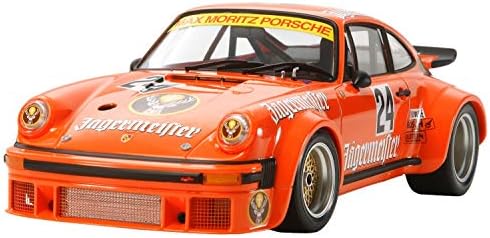 Tamiya Porsche Vehicle 300024328 934 Jaegermeister Car Model Kit 1:24, Orange Tamiya