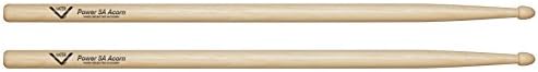 Vater 5A Power Acorn Tip Hickory Drumsticks, Pair Vater