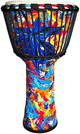 Djembe Drum 10inch Musical Instruments Hand Drums, Adult African Drums，Musician Gifts (Lemon) KUYT