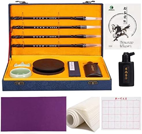 Chinese Calligraphy Brushes Set,Professional Sumi Water Writing, Japanese Painting Set for Beginners Corciosy