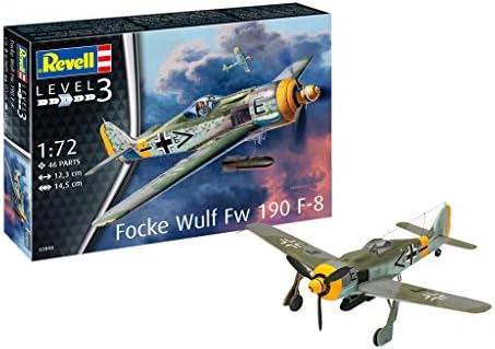 Сборный набор Revell: самолет Focke Wulf Fw190 F-8 в масштабе 1:72 с необходимыми материалами Revell