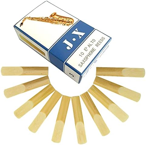 10 Pack Alto Saxophone Reeds 2.0/2.5/3.0, Alto Sax Reeds Strength 2.0 with Storage Box, Traditional Reeds for Alto Saxophone Nicavkit