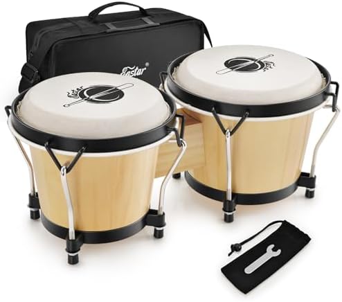 Eastar Bongo Drums 7'' and 8'' for Professional Special Antique Finish, EBO-21 Eastar