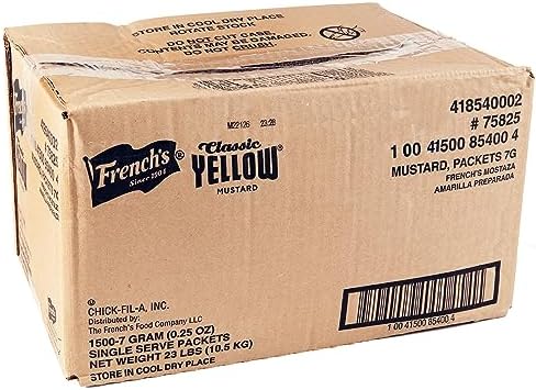 French's Classic Yellow Mustard Dispensing Pouch with Fitment, 1.5 gal - One 1.5 Gallon Pouch of Classic Yellow Mustard for Pump Dispensers French's