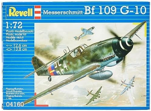 Сборная модель самолета Revell Messerschmitt Bf109 G-10 Erla, масштаб 1/72, 147 деталей, кабина Revell