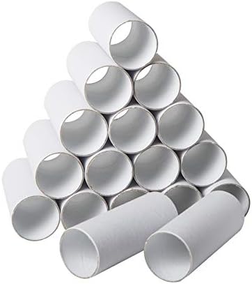 120 Pack Cardboard Tubes for Crafts - Craft Rolls - Round Cardboard Tubes - Toilet Paper Rolls Crafts- Cardboard Tubes for Crafts - Craft Tubes - Paper Tube for Crafts - 1.57 x 3.9 Inches - White Bargain Paradise