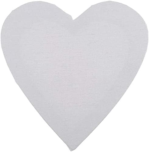 Heart Shaped White Blank Painting Canvas Wooden Framed Artist Pre-Stretched Canvas Panel Plain Small Canvas Crafts Boards for Students Artists Painting, Acrylic Pouring, Oil Paint & Wet Art Media Aledle