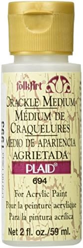 FolkArt Medium (2-Ounce), 694 Crackle, White FolkArt