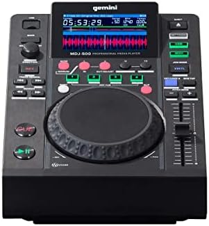 Gemini Sound MDJ-500 - Professional DJ Media Player, Compact Design with Full-Featured Performance, Compatible with Virtual DJ, Perfect for Beginners Gemini Sound