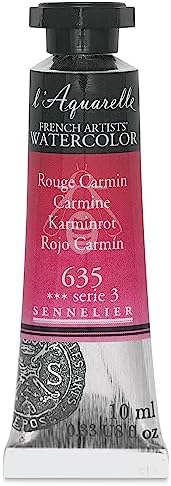 Sennelier French Artists' Watercolor, 10ml, Carmine S3 Sennelier