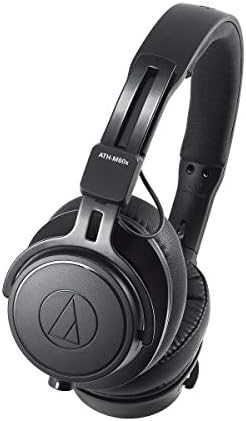 Audio-Technica M Series Remastered ATH-M60x Closed-Back On-Ear Dynamic Monitor Headphones with Detachable Cables, Black Audio-Technica