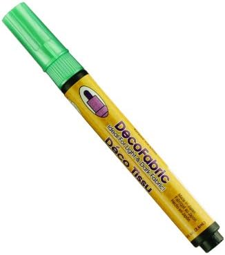 Uchida Marvy Deco Fabric Fine Point Tip Marker Art Supplies, Green Uchida