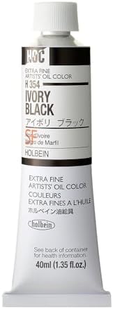 Holbein Artists' Oil 40ml Ivory Black Holbein