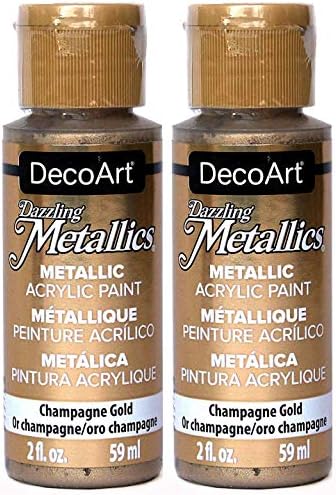 Dazzling Metallics Acrylic Paint 2oz-Champagne Gold DecoArt