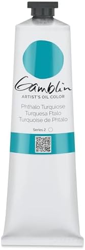 5.07 oz. Artists' Grade Oil Color Color: Phthalo Turquoise Gamblin