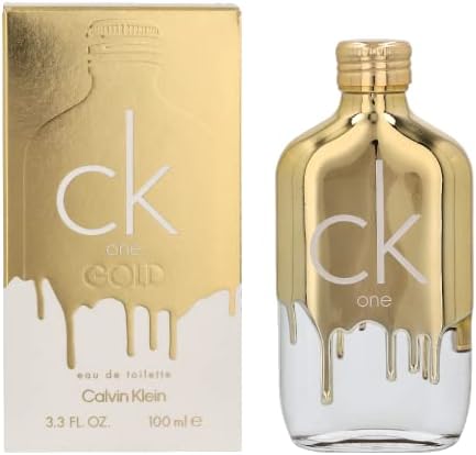 Calvin Klein CK One Gold Eau de Toilette – Woody Unisex Fragrance – With Notes of Bergamot, Fig, Neroli & Guaiac Wood – Luxury Unisex Perfumes – Long Lasting Fragrance Calvin Klein