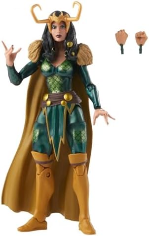 Фигурка Локи из серии Marvel Legends, 15 см, в ретро-упаковке, 2 аксессуара, для коллекции и игры Marvel