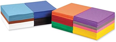 Prang (Formerly SunWorks) Construction Paper Sampler, 12 Assorted Colors, 9" x 12", 2,400 Sheets Prang