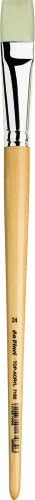 da Vinci Oil & Acrylic Series 7385 Top Acryl Paint Brush, Bright Red/Brown Synthetic with Long Ergonomic Handle, Size 22 Da Vinci