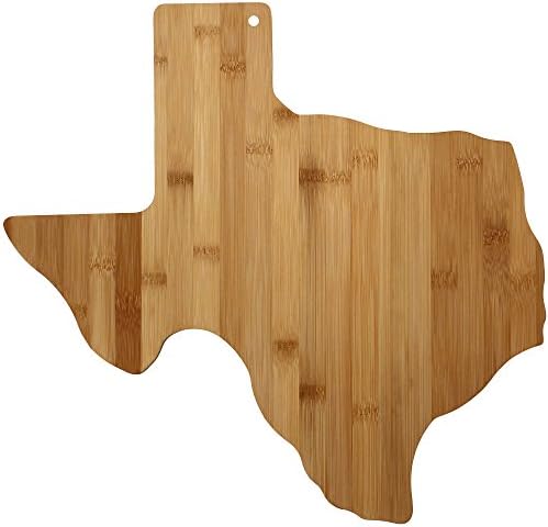 Totally Bamboo Texas State Shaped Bamboo Serving & Cutting Board Totally Bamboo