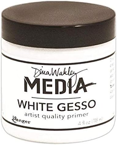 Ranger Dina Wakley Media Gesso 4oz Jar, White Ranger