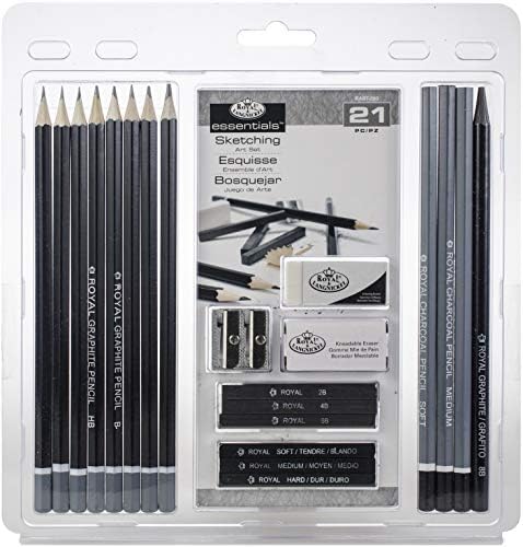 Royal & Langnickel Essentials Sketching Pencil Set, 21-Piece (2 Sets) Royal & Langnickel