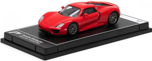 1:64 Scale Porsche 918 Spyder Guards Red Hypercar League Collection No.17 PosterCars