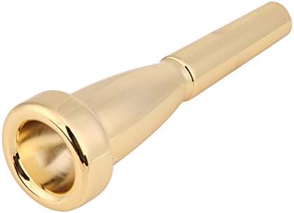 Trumpet Mouthpiece Silver Gold Plated 3C Size Trumpet Mouthpiece Replacement for Musical Instrument Accessory Alomejor