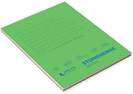 Legion Stonehenge Pad, 9 X 12 inches, White, 15 Sheets Legion Paper