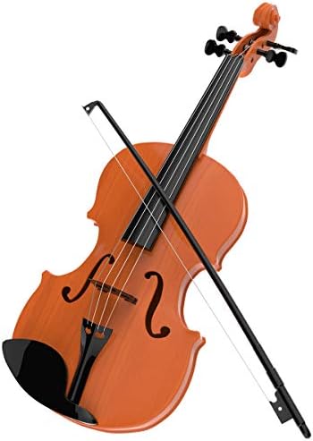 Hey! Play! Kid’s Toy Violin with 4 Adjustable Strings and Bow - Musical Sounds- Realistic-Looking Instrument for Learning Classical Music Hey! Play!