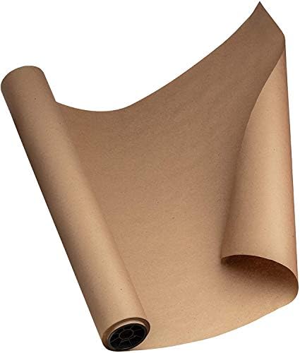 DIY Crew 18”x1800” (150’) Black Wrapping Paper – Kraft Paper Roll for Packing, Shipping, Bulletin Board Arts & Crafts, Banner, Table Covering, Bouquet Flowers – Made in The USA DIY CREW