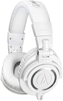 Профессиональные студийные мониторы наушники Audio-Technica ATH-M50xWH, 45 мм драйверы, съемный кабель Audio-Technica