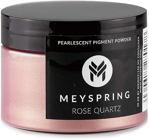 MEYSPRING Rose Quartz Epoxy Resin Color Pigment - 50g - Mica Powder for Epoxy Resin MEYSPRING