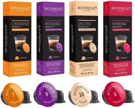 Кофейные капсулы для кофемашин Verismo, Caffitaly, CBTL, K-fee, 80 шт., мягкий и ароматный Bestpresso