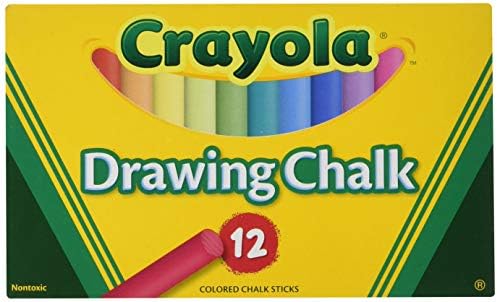 Мел для доски Crayola, нетоксичный, яркие цвета, смешение при наложении или растирании Crayola