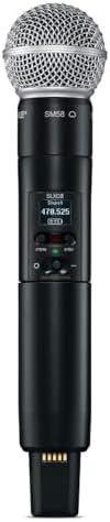 Shure SLXD2/SM58 Handheld Transmitter with SM58 Vocal Mic Capsule - for use with SLX-D Digital Wireless Microphone Systems, Receiver Sold Separately | J52 Band (SLXD2/SM58=-J52) Shure