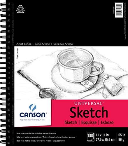 Canson 100510850 Pro-Art Artist Series Universal Sketch Pad, 5.5" x 8.5" Side Wire Canson