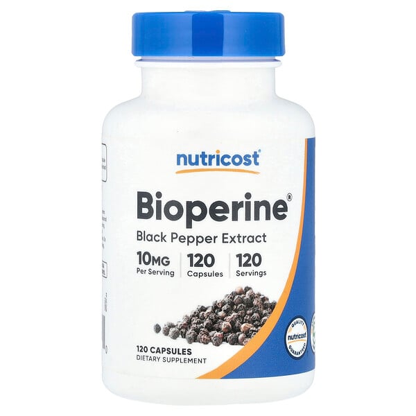 Bioperine®, 10 mg, 120 Capsules Nutricost