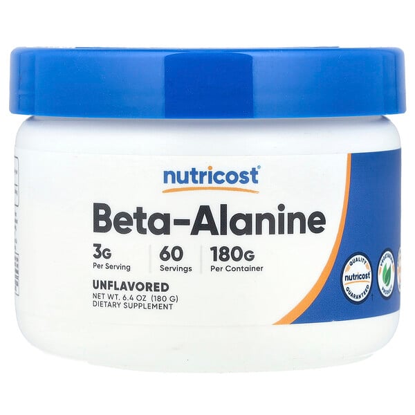 Beta-Alanine, Unflavored, 6.4 oz (180 g) Nutricost