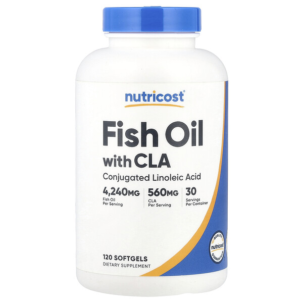 Fish Oil With CLA , 120 Softgels Nutricost