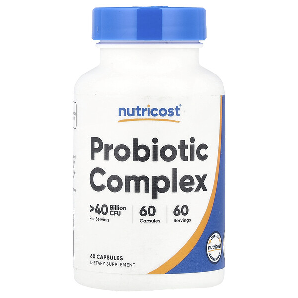 Probiotic Complex, >40 Billion CFU, 60 Capsules Nutricost