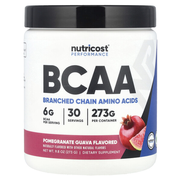 Performance, BCAA, Pomegranate Guava , 9.8 oz (273 g) Nutricost