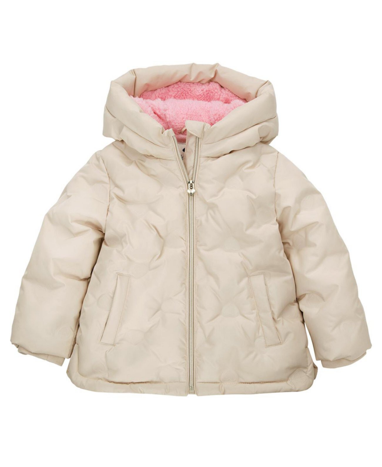 Toddler Girls Fleece Lined Heart Puffer Jacket 2T-5T Rokka&Rolla