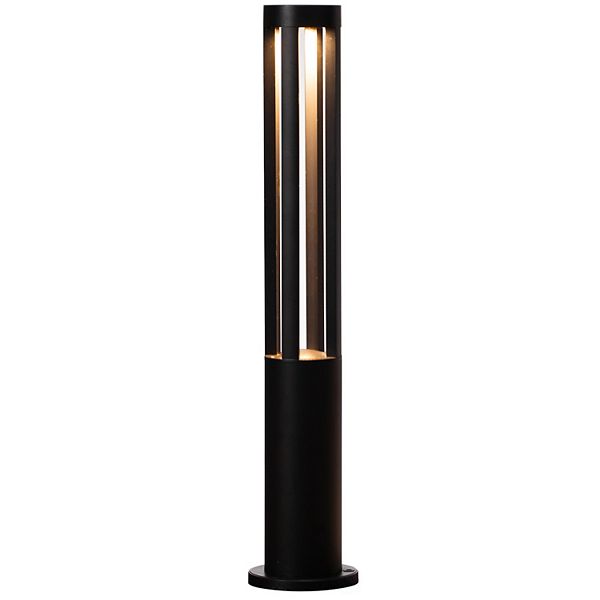 Round LED Garden Aluminum Light, Decorative Outdoor Bollard Light for Garden, Pathway, and Driveway Gardenised