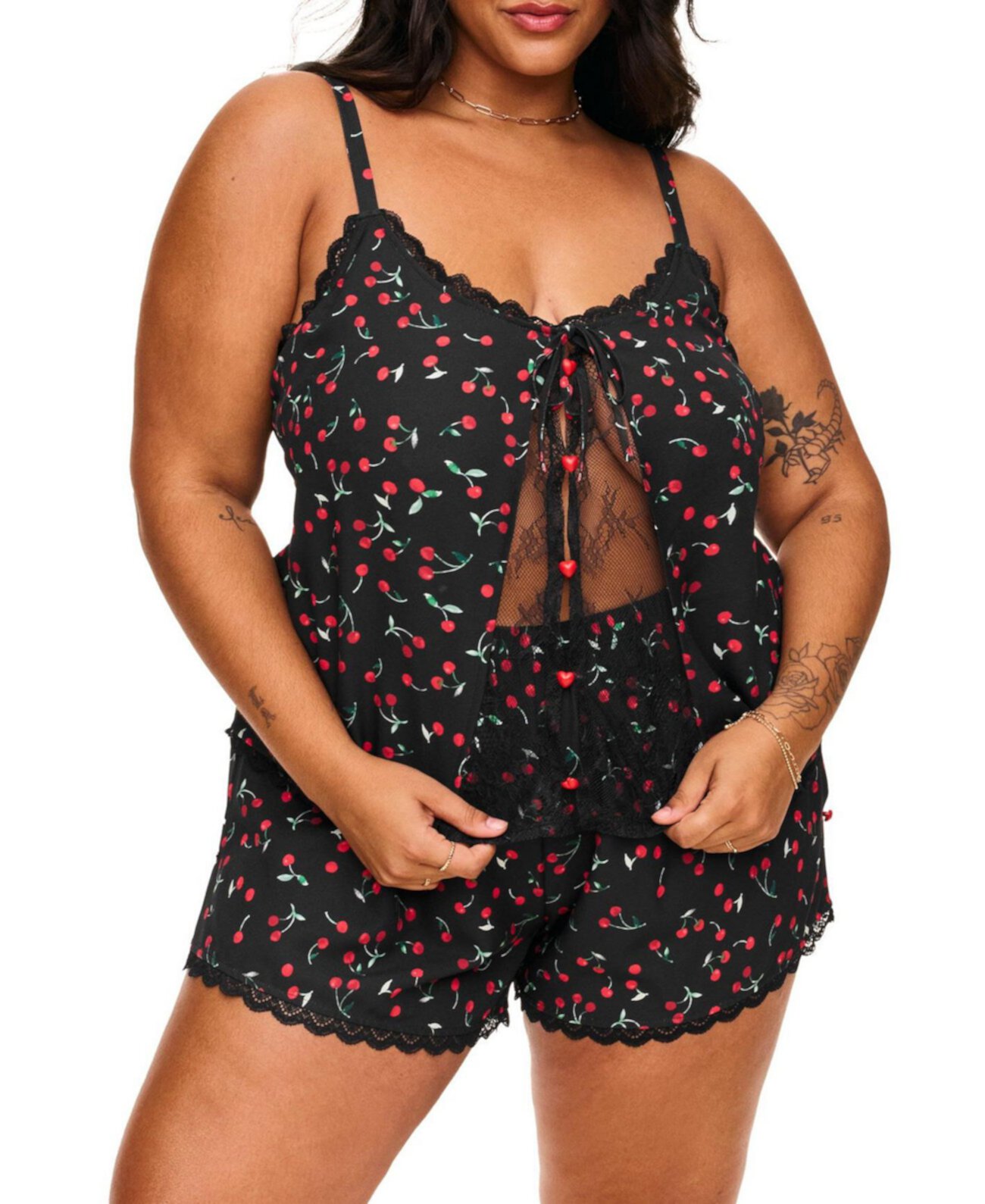 Plus Size Kiora Cami And Shorts Pajama Set Adore Me