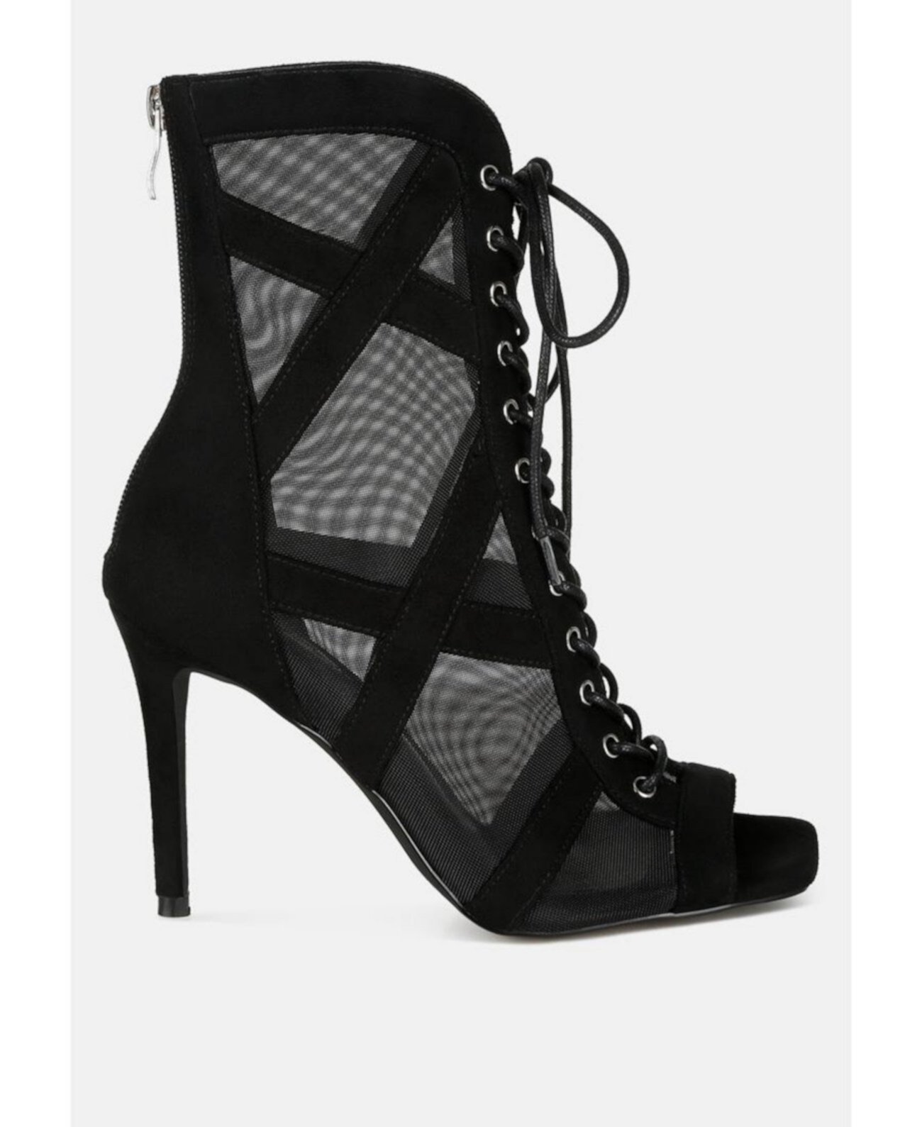 Anarki Mesh Lace-Up Ankle Boots London Rag