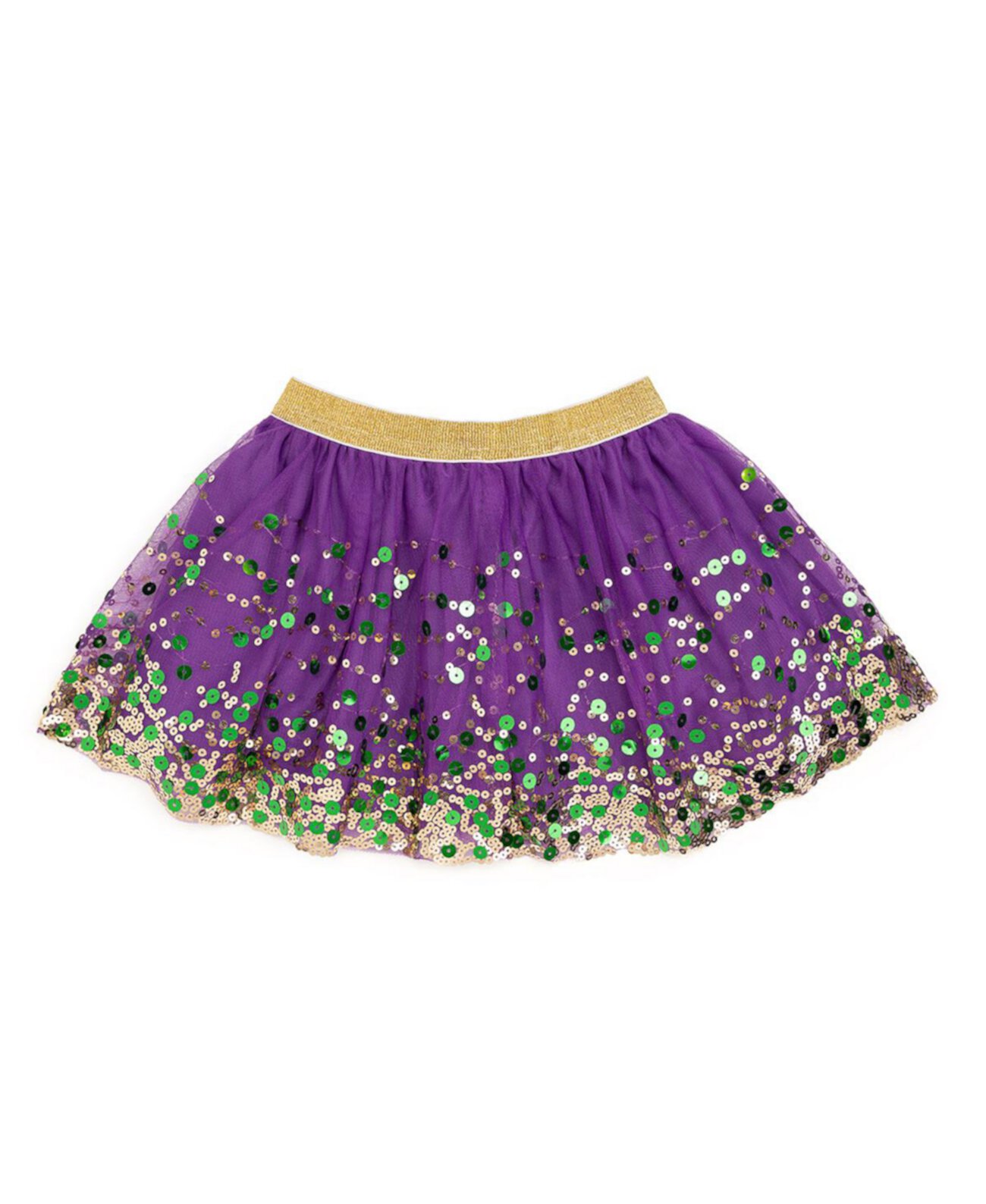 Little and Big Girls Mardi Gras Confetti Tutu Skirt Sweet Wink