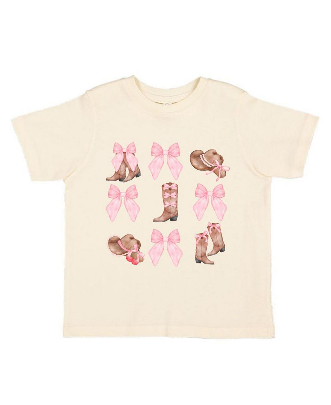 Baby Girls Coquette Cowgirl Short Sleeve T-Shirt Sweet Wink