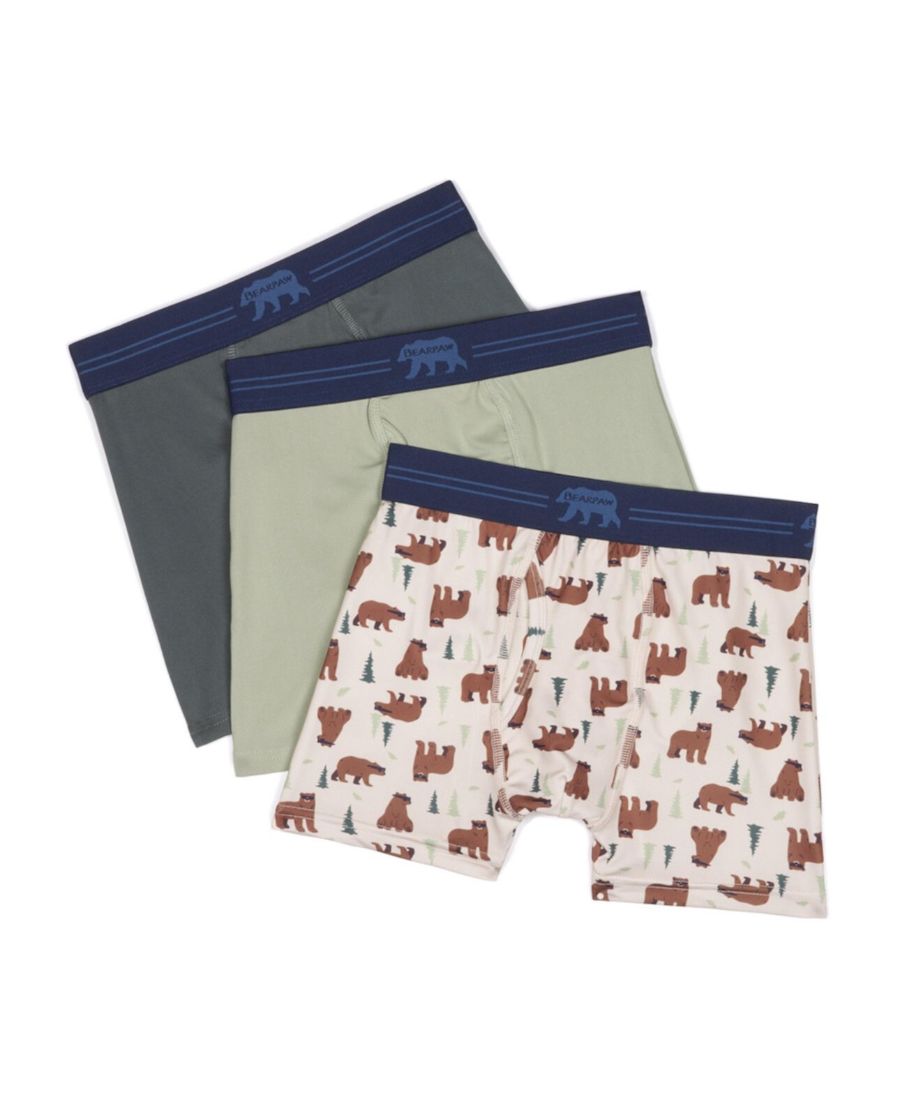 Toddler Boys   3-Pack Microfiber Boxer Briefs Bearpaw